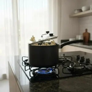 Panela de Pipoca Profissional RL 4L Antiaderente Tampa de Vidro Preto - Imagem 7