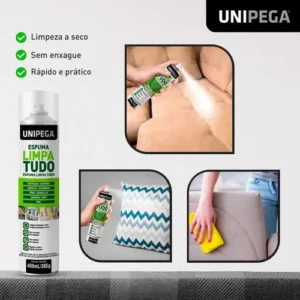 Kit 4 Espuma Limpa Tudo 400ml Couro Sofa Tenis Tapete Bolsa - Imagem 4