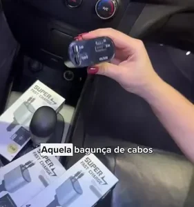 Carregador Veicular 120w Compatível Com Iphone 8 X Xr 11 12 - Imagem 2