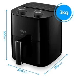 Fritadeira Air Fryer Facilita Fry 3,5litros Preta Elgin - Imagem 5