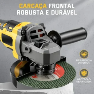 Esmerilhadeira Elétrica Angular Lixadeira 48v Mohor 2bateria - Imagem 9