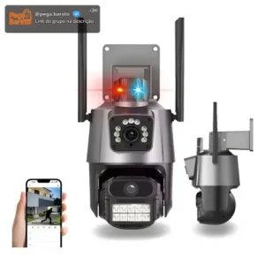 Câmera Externa Ip Wifi Visão Dupla 4k Prova Dágua C/ Sirene Sortido - Imagem 1