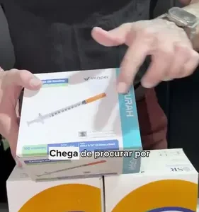 Seringa Insulina Agulha Fixa 8x0,3 Botox Mounjaro 20 Uni - Imagem 2
