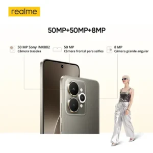 Smartphone Realme 15 Series 5g 256gb 12gb Ram Rosa Câmera De 50mp Ia Rmx5106 - Imagem 4