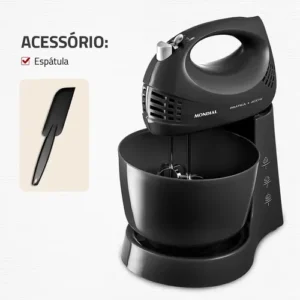 Batedeira Prática B-45-b 2 Tigelas 400w Preta Mondial Cor Preto Frequência 60 - Imagem 7