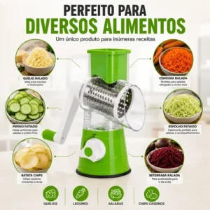 Ralador Queijo Fatiador Legumes Cortador Vegetais 3 Em 1 - Imagem 3