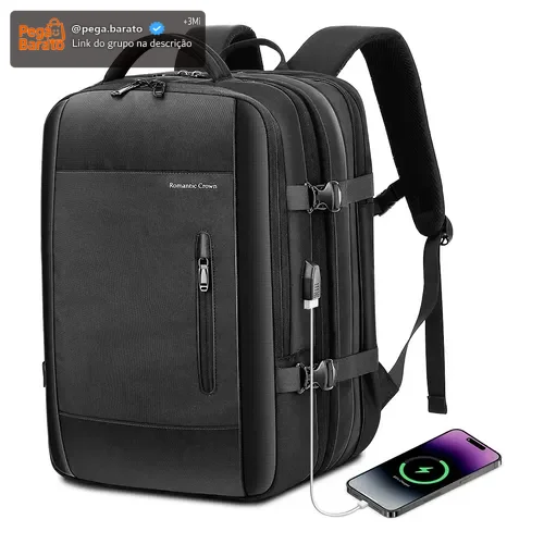 Mochila Viagem Executiva Grande Notebook Masculina Feminina