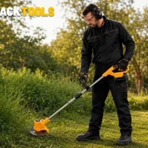 Roçadeira Aparador Grama A Bateria Recarregável 21v 750w Profissional Com Acessórios Tcg21c The Black Tools - Imagem 11