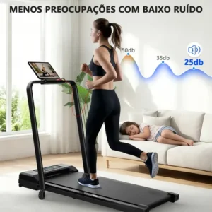 Esteira Elétrica Ergométrica Residencial Dobrável C/tela Led - Imagem 7