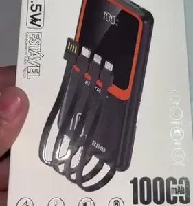 Power Bank 50000mah Preto Turbo 22,5w Carregamento Rápido Usb Tipo C Lightniing Alta Capacidade Portátil Compatível Com Celular Smartphone Tablet iPad Segurança Inteligente - Imagem 2