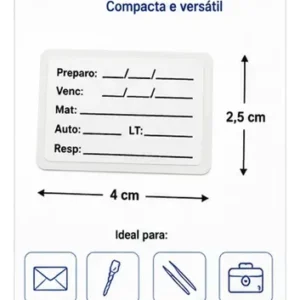 Kit 3 Etiquetas Dupla Cola Autoclave P/ Identificação Anvisa - Imagem 5