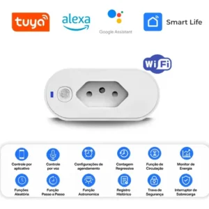 Tomada Inteligente Digital Wi-fi Plug Bivolt Automação Smart - Imagem 6