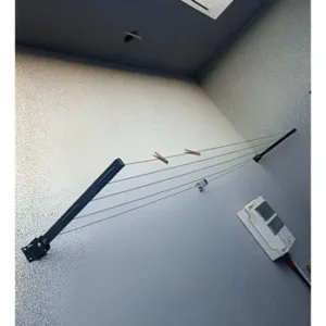 Varal De Roupa Retratil Dobravel De Parede + 20m De Corda - Imagem 9