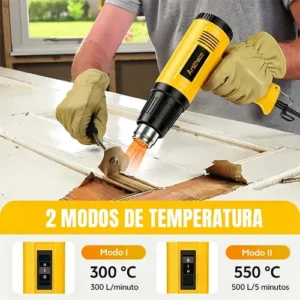 Soprador Térmico 2200w 220v Ar Quente Temperatura Até 550 °c - Imagem 3