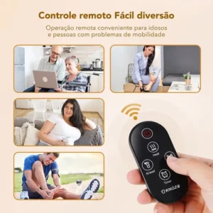 Massageador Pes Controle Remoto E Função Aquecimento Cinza - Imagem 6