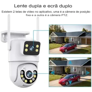 Kit 6 Camera Segurança Ip A29 Prova D'agua Lente Dupla Icsee - Imagem 3