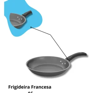 Jogo de Panelas Antiaderente 4 Peças Aluminio Fort-lar Cinza - Imagem 5
