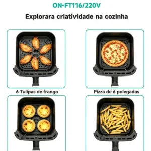 Fritadeira Elétrica Air Fry Onistek de 3,5 L Preta - Imagem 4