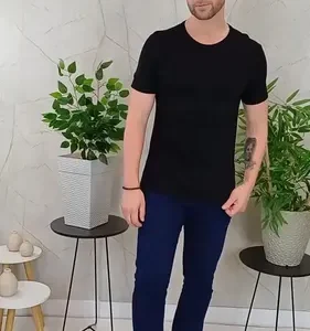 Kit Com 3 Camisetas Masc Básicas Slim Gola Redonda Hering - Imagem 2