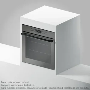 Forno de Embutir Electrolux Elétrico 80L Expert com VaporBake e Wi-fi Cinza (OE8EW) - Imagem 3