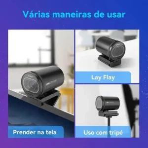 EMEET S600 4K 30FPS Webcam 1080P 60Fps Camera Para Pc Kit Videoconfercncia Live Streaming Com Tripé Autofoco Microfone - Imagem 10