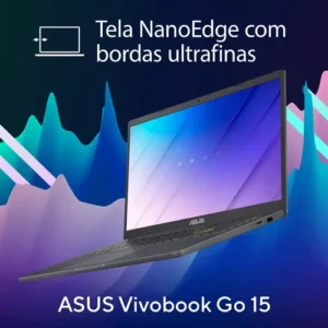 Notebook ASUS Vivobook Go 15, Intel Celeron Dual Core N4500, 4GB RAM, 128GB EMMC, Windows 11 Home, Tela 15.6" Led, Star Black - E510KA-BR808WS - Imagem 4