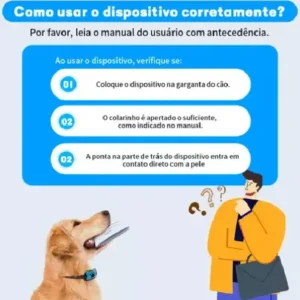 Coleira Adestramento Recarregável Anti Latido - Imagem 6