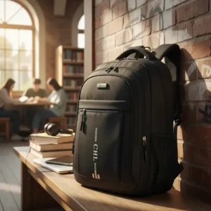Mochila Grande Masculina Reforçada Notebook Preta Escolar - Imagem 6