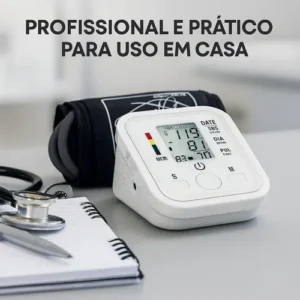 Aparelho Medidor de Pressão Arterial Aferidor Monitor Digital Uso Doméstico Automático Residencial Pressão De Braço Braçadeira Pulso Manguito Ajustável Memória Leitura Adultos Crianças Portátil - Imagem 12