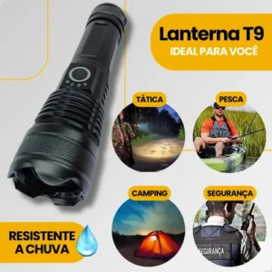 Lanterna Mais Forte Do Mundo Recarregável Tática Potente Led Apfer - Imagem 5