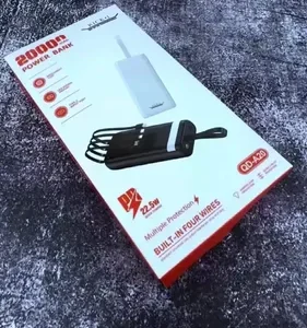Carregador Portátil Power Bank 20.000mAh com Carregamento Turbo para Celular Bahrein - Imagem 2