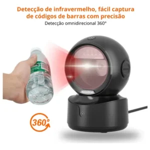 Leitor De Código Barras 1d 2d Qr Fixo Mesa Usb Goldensky A5 - Imagem 9