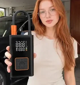 Mini Compressor Digital Portátil Bomba De Encher Pneus Bola Inflável Para Carro Moto Bicicleta Com Calibrador De Ar Preto - Imagem 6