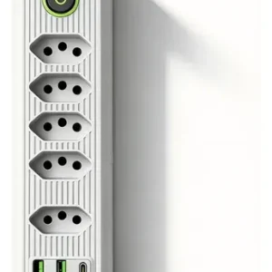 Extensão Elétrica 5 Tomadas Usb Type-c Bivolt 2m Branca - Imagem 9