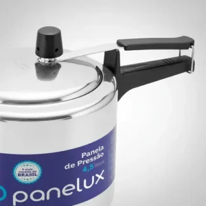 Panela de Pressão 4,5L Panelux Classic Alumínio Polido Inmetro Alça Ergonômica Fogo Médio - Imagem 11