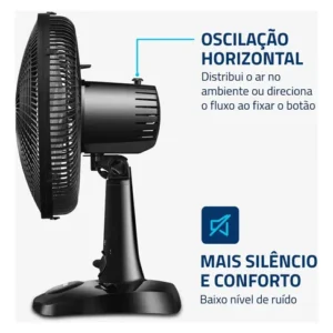 Ventilador de Mesa 30cm Super Power Mondial 60W VSP-30-B - Imagem 6