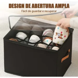 Organizadora Capa Transparente Sapato 12 Vertical Colmeias - Imagem 6