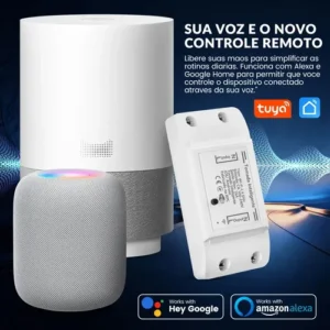 Forestory Interruptor Inteligente Wifi Relé Wi-fi Automação Residencial Alexa Google 16a Alexa Tuya Smart Life Google Assistant Automação Residencial Relé Wi-fi Branco 100-240v - Imagem 6