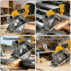 Pro Kit Serra Circular 48v Brushless 60000mah 1800w 7000rpm - Imagem 3