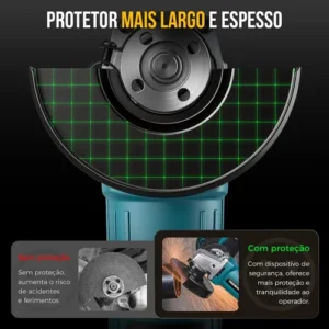 Esmerilhadeira Lixadeira 220v Angular 115mm 11000rpm - Imagem 5