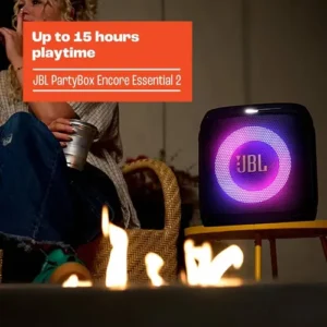 Alto-falante Jbl Partybox Encore Essential 2 100w, bateria 15hs, preto - Imagem 8