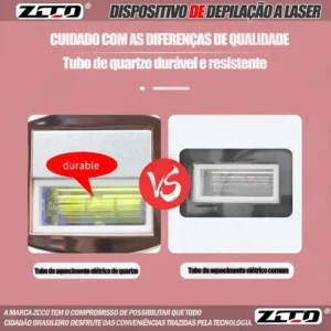 Depilador A Laser 990 Mil Pulsos 9 Marchas Três Modos Zcco - Imagem 9