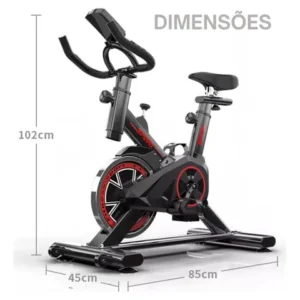 Bicicleta Spinning Ergométrica U Star Semi Profissional Bike Preto - Imagem 2