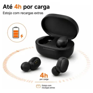 Fone De Ouvido Airdots 2 Xiaomi Redmi Bluetooth 5.0 Preto - Imagem 5