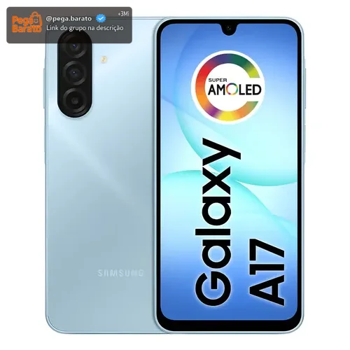 Celular Samsung Galaxy A17 Com Ia, 256gb, 8gb Ram, Câm De 50mp, Tela De 6.7 , Nfc, Ip54 - Azul