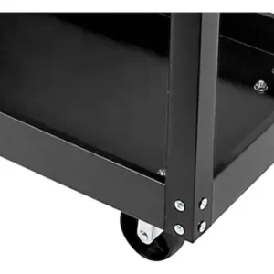 Carrinho De Ferramentas Aberto 3 Andares Capacidade De 120Kg Auto Center Tattoo Cor Preto The Black Tools - Imagem 6