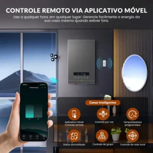 Forestory Interruptor Inteligente Wifi Relé Wi-fi Automação Residencial Alexa Google 16a Alexa Tuya Smart Life Google Assistant Automação Residencial Relé Wi-fi Branco 100-240v - Imagem 4