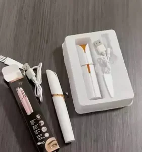 Kit Caneta Depiladora Sobrancelha + Batom Depilador Facial eletrico recarregavel - CROWLEY - Imagem 2