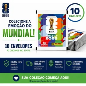 Kit 10 Envelopes Copa Do Mundo 2026 70 figurinhas panini - Imagem 4