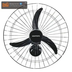 Ventilador Osc Parede 60cm Preto Ventisol - Imagem 1